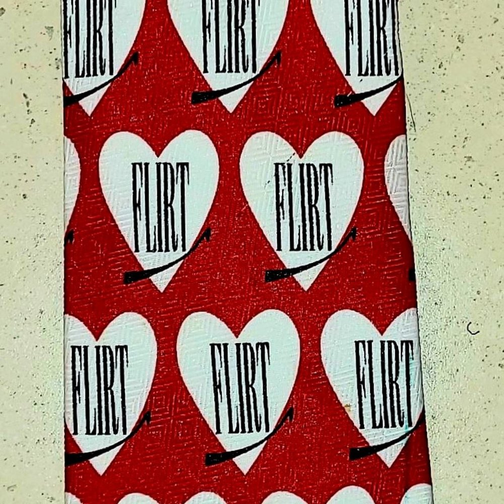 TIES IN DISGUISE PRESENTS FLIRT MEN'S TIE NWOT! VALENTINE'S DAY EXCLUSIVE!